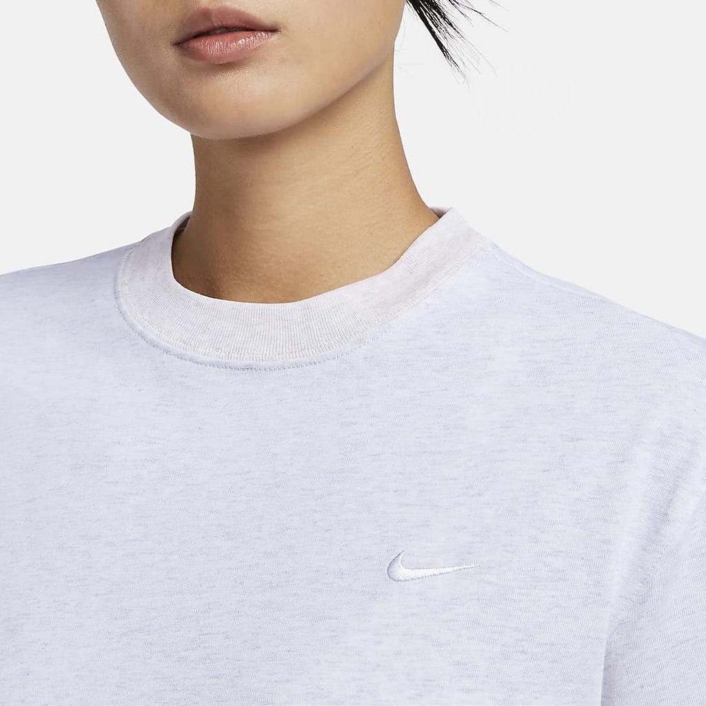Nike Solid Color Short Sleeve Casual T-Shirt Women Tops Birch DA0324-051