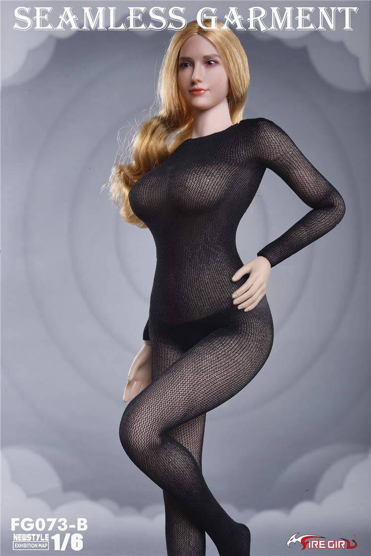 Accesorii Figurină de Acțiune Scara Fire Girl Jucării Lenjerie Intimă și Zentai Complet și Corp Nu [TOYBARJAPAN] 1/6 / FG073-B (Cap inclus) black
