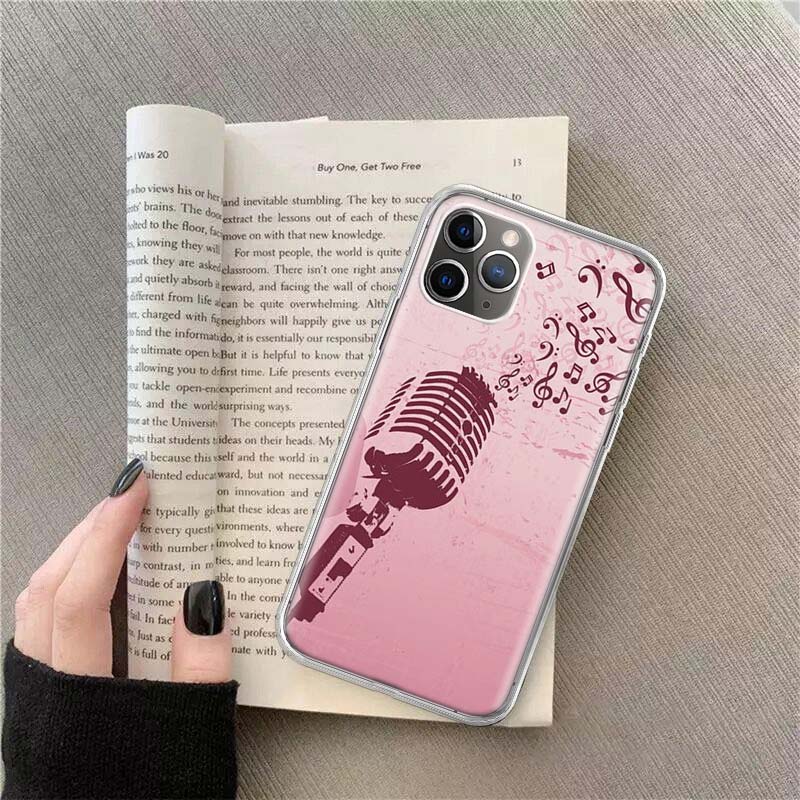 Emotional musical symbols Phone For Apple Iphone 12 13 Mini 15 Pro Max 11 Pro 14 Plus 16 Pro Max 16E Case Shell Cover Clear TPU