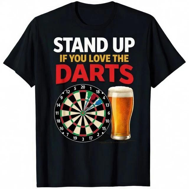 Stand Up If You Love The Darts Funny Dart Player TShirt S