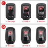LUP1 1ocs Car Key Fob Pocket Cover Case For Honda Fit Jazz Civic CR-V HR-V Accord Jade Crider Odyssey Remote Protector Accessories