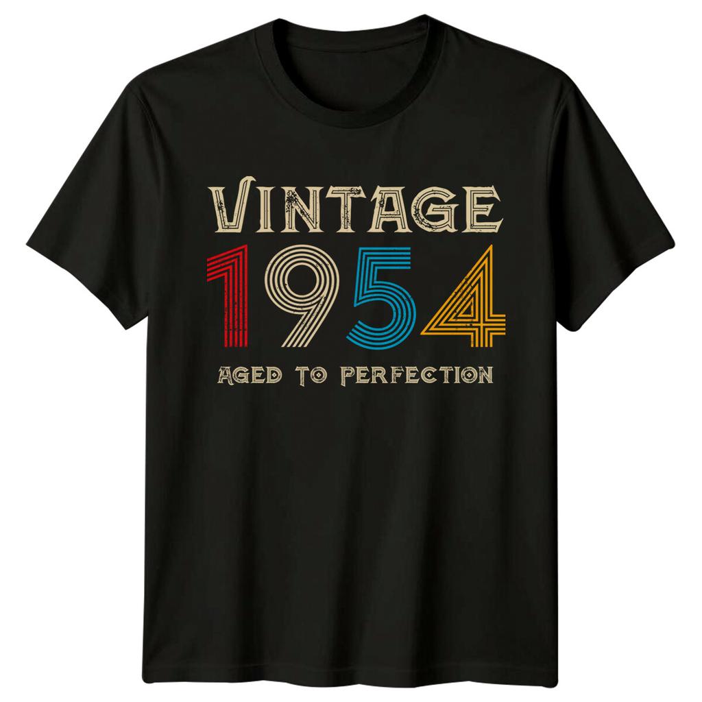 Vintage 1954 Aged To Perfection Unisexs TShirt 72nd Birthday Gift