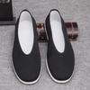 Men's Breathable Spring & Autumn Old Beijing Cloth Driving Shoes - Round Toe, Slip-On, for Middle-Aged & Elderly.