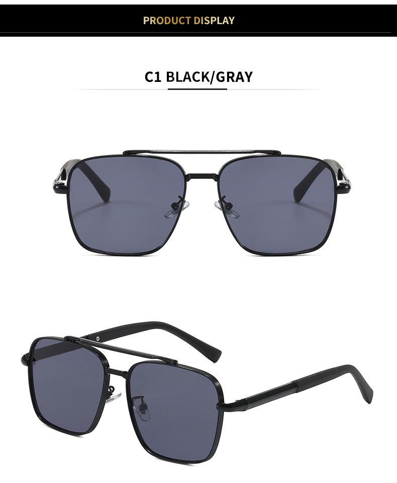 New Men's Fashion Square Frame Driving Sunglasses