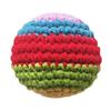 Hand Knitted Colorful Juggling Balls Set Soft Cotton Filled Footbag for Kids Adults Crochet Stress Relief Toy for Outdoor Play