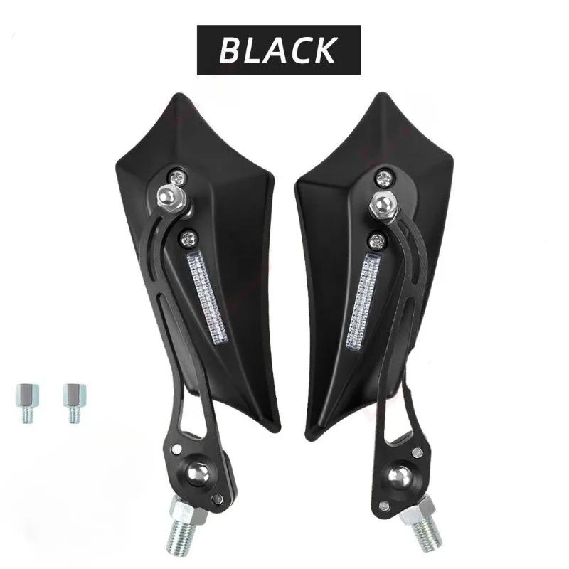 

1 Pair For Suzuki Yamaha BMW Universal 8mm 10mm Motorcycle Rearview Mirror ATV Off-Road Biker Moto Motorbike Accessories чорний