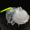 4pcs Ice Ball Mold Reusable Round Ice Cube Tray Kitchen Tool Random Color (L)