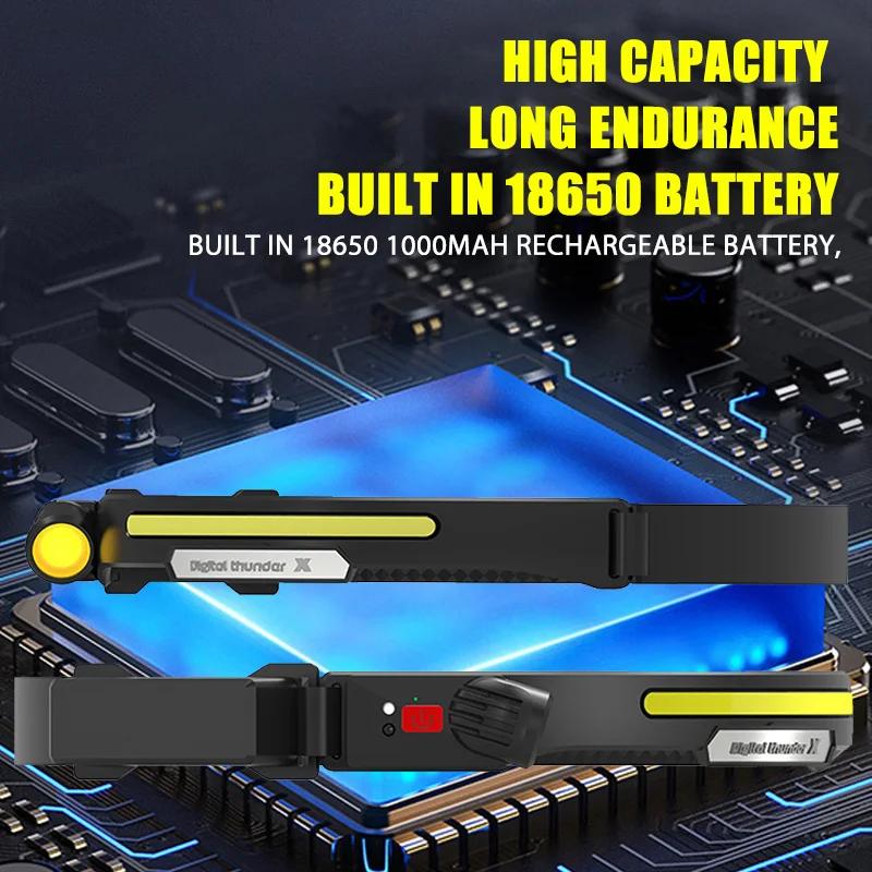 New Upgrade Rechargeable LED Sensor Headlamp XPE+COB Headlight Led Head Torch 18650 Battery Work Light Camping Fishing Lantern