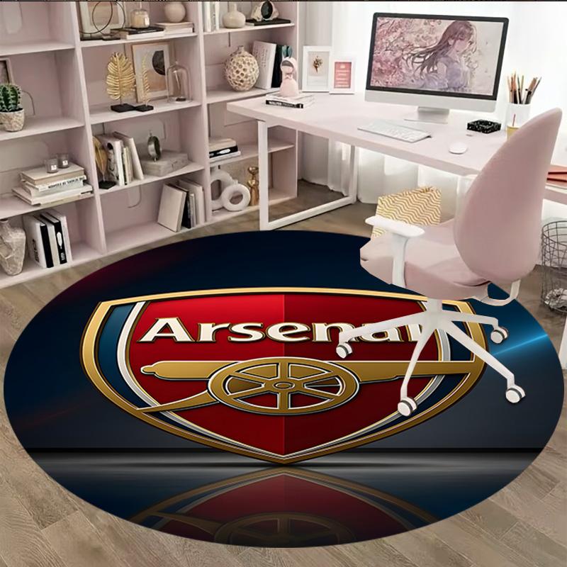 1 st A-Arsenal Matta, Rund Matta, Bekväm, Lämplig för Entréer, Vardagsrum, Kontor och Sovrum, Juldekoration