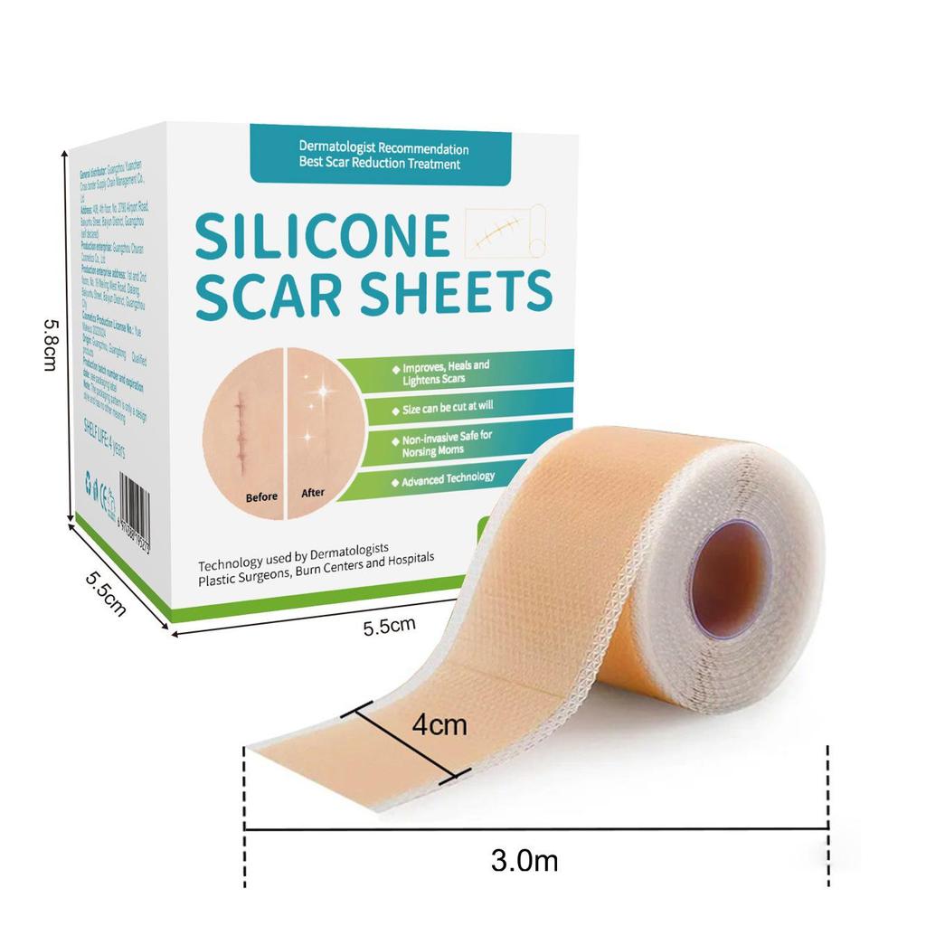 Silicone Gel Scar Patch: 1.5m Self-Adhesive, Waterproof, Sweatproof, Neutral Packaging
