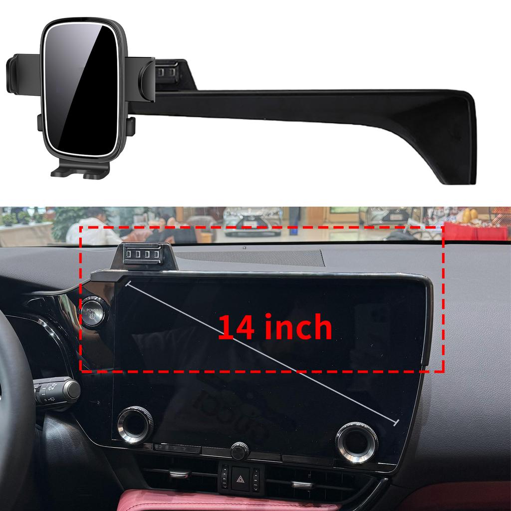 Support de téléphone personnalisé pour Lexus NX 2022 2023 2024-2026 (14 pouces/9,8 pouces), Base d'écran de tableau de bord, sans perceuse