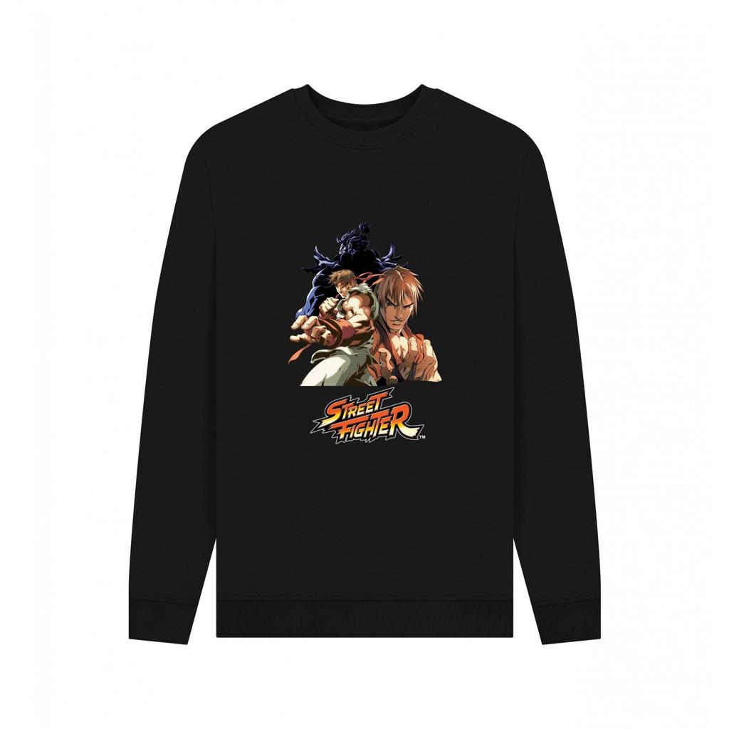 Street Fighter Unisex Adult Group Pose Sweatshirt