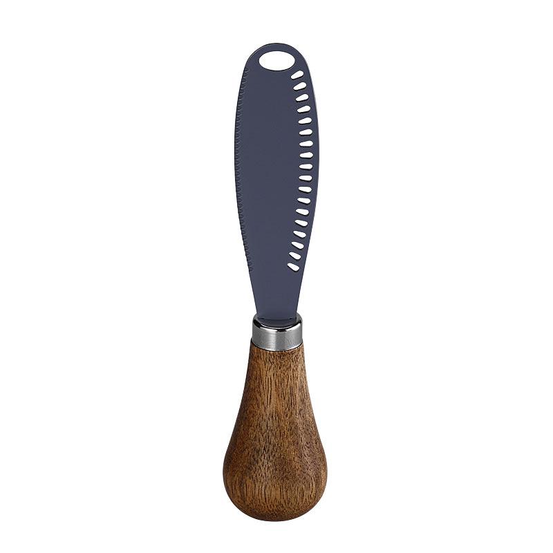 Acacia Wood Handle Stainless Steel Butter & Cheese Knife Set