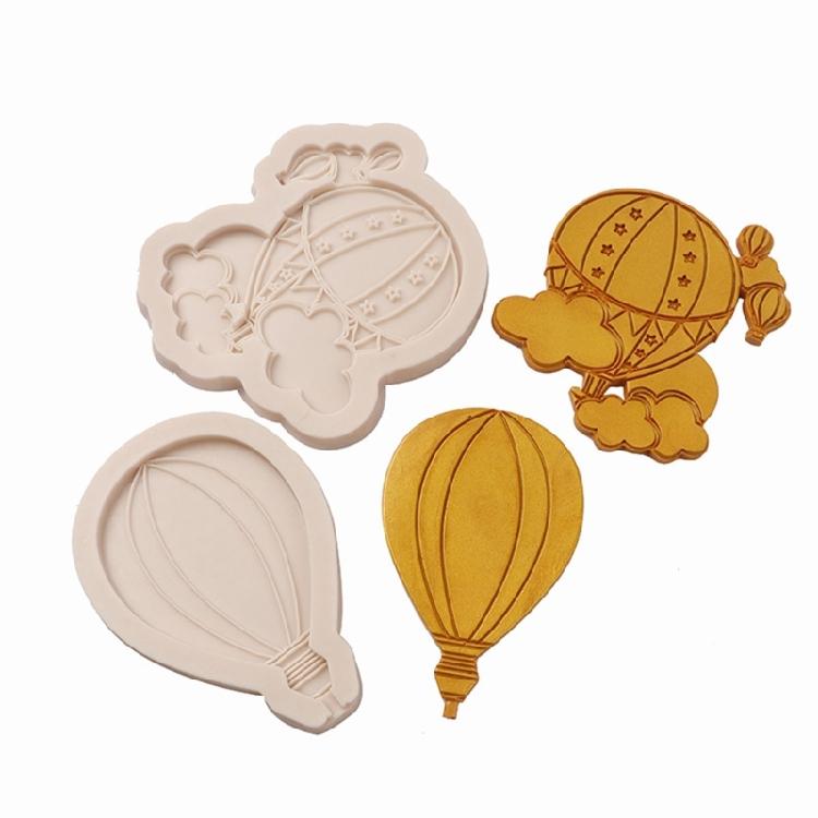 4pcs Cloud Balloon Resin Mold Fondant Silicone Mold DIY Cake Pastry Baking Mold