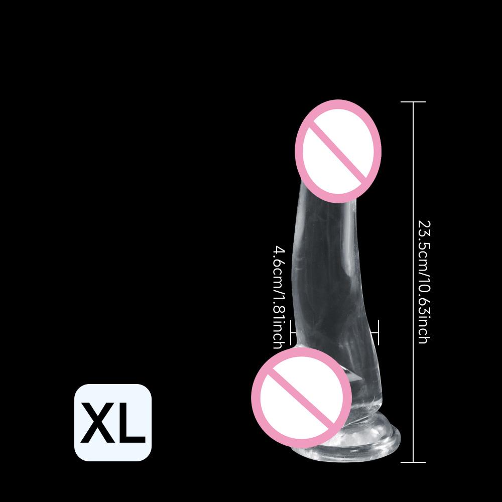 Multi-Size TPE Jelly Penis Dildo with Suction Cup, Anal Plug Vaginal Masturbator, Unisex Adult Sexy Sex Toy for Couples, Sex Toy