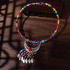 National Style Fringed Chain Headband Eyebrow Pendant Fashion Jewelry Women Necklace Forehead Chain