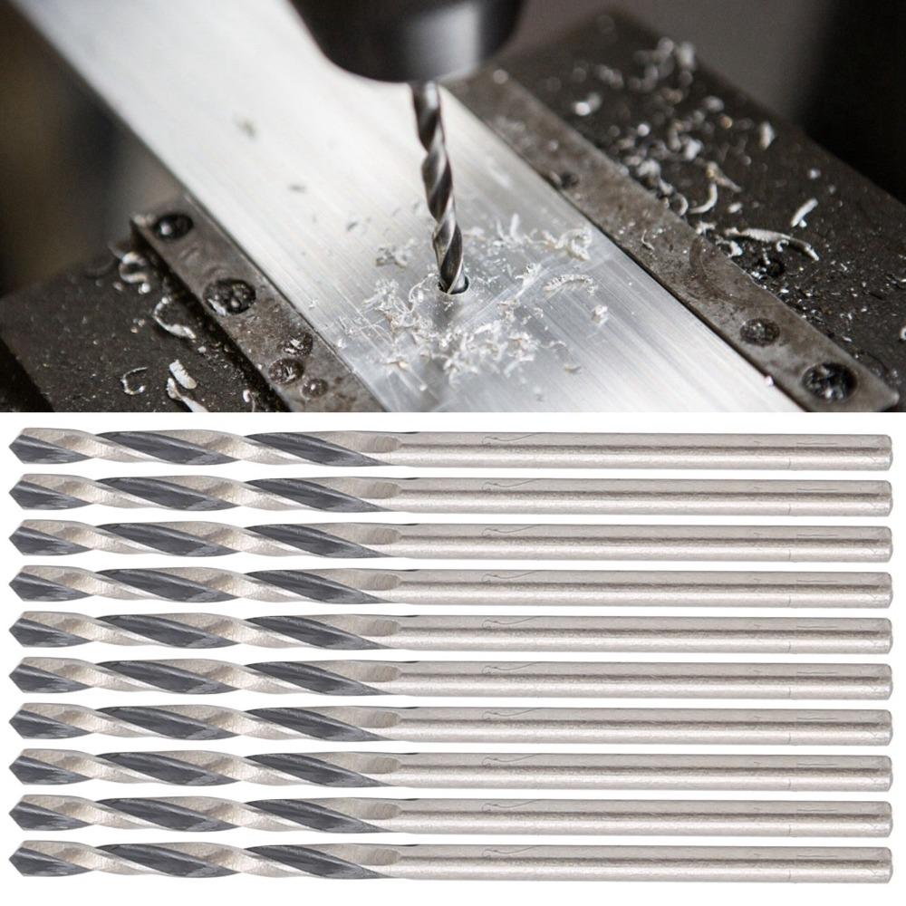 10pcs Micro Size Twist Drill Bit Straight Shank High Speed Steel 4241 Drill Bit Industrial Supplies