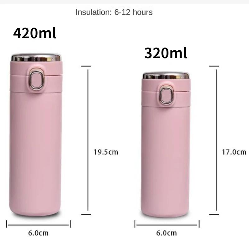 420ml Stainless Steel Thermos Bottle Smart LED Temperature Display Leak-proof Vacuum Flask Thermal Mug Insulated Tumbler High Quality