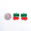Acrylic Fruit Ribbon Cherry Keychain Accessory Supplies