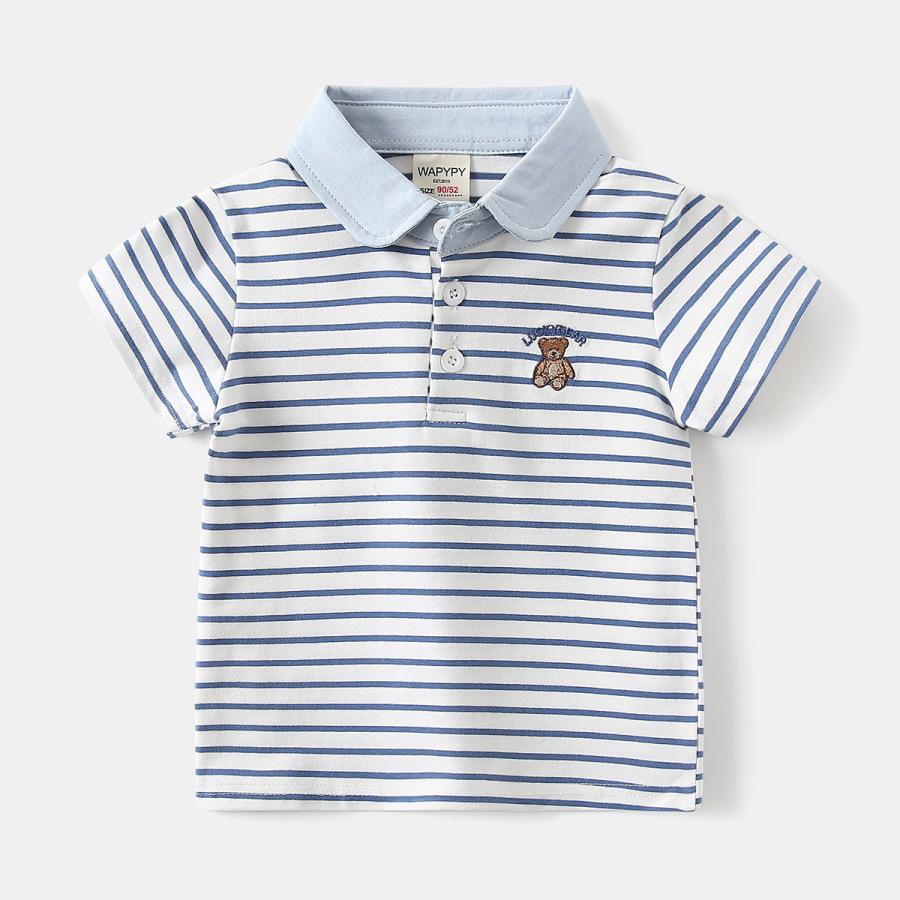 Boys' 2026 Summer Short-Sleeve Polo - Stylish Baby & Toddler Collared T-Shirt