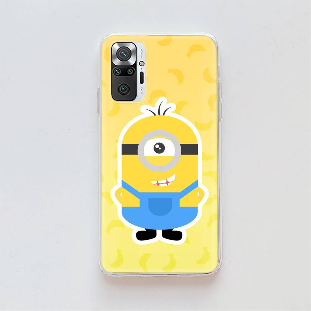 Transparent Case for Samsung A04 A14 A23 A34 A54 M23 M33 M52 M53 Realme Narzo 50 50I 50a Prime C35 C55 C30S 10 9 Pro M-78 Cute Minions