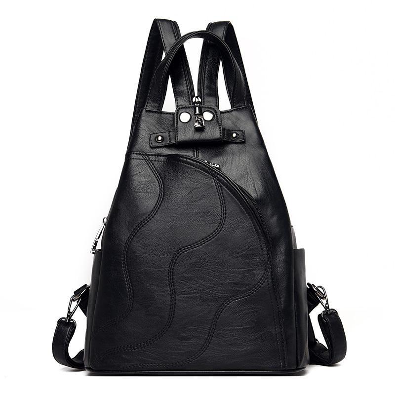 Высококачественный лоскутный рюкзак из мягкой кожи модные школьные сумки для девочек 2023 многофункциональные сумки женские рюкзаки Sac a Main 3879₽