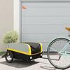 VidaXL Bicycle Trailer Black and Yellow 45 Kg Iron 94043