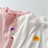 Girls Summer Thin Mesh Breath Cotton Edge Vest Baby Girl Cartoon Sleeveless Bottom T-Shirt Top
