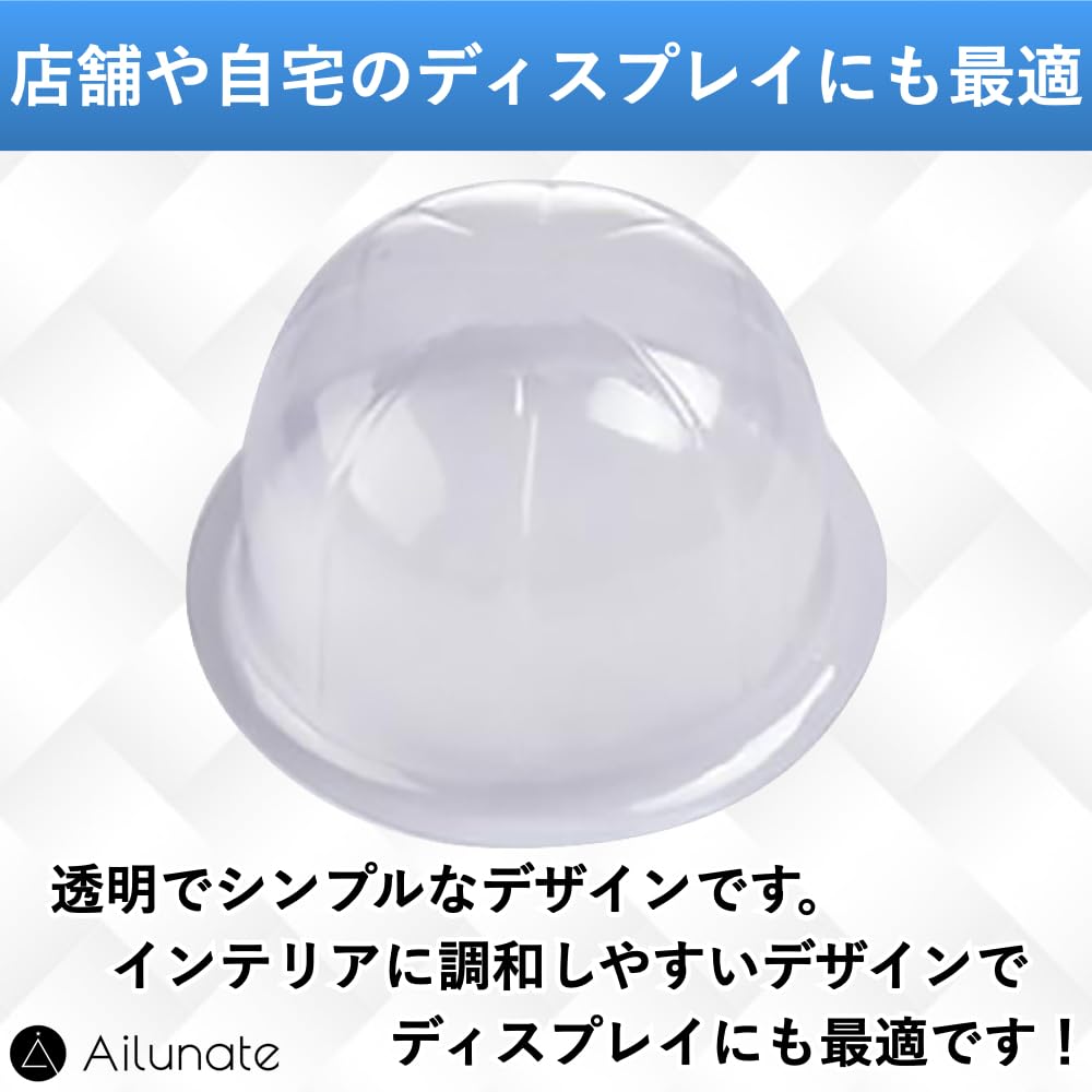 Chapeau Ailunate Rangement de Chapeau Présentoir en Plastique pour et 57cm d'Étagère, Support, Cintre, Casquettes, Perruques, Chapeaux, (Ensemble 8)