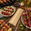 Set mit 200 Bambus-Spieße 20 cm für Grill und Aperitif – Kochstäbchen für Grill, Fleisch etc.