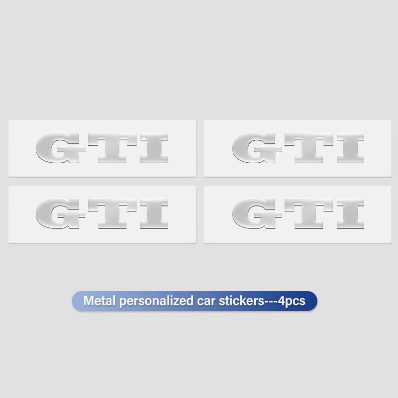 4/8pcs Car Accessories Nickel Metal Interior Badge Stickers For Volkswagen VW Golf Jetta Passat mk4 mk5 mk6 CC B5 B6 B7 Golf 4