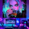 Colorful Neon Portrait Tapestry Unique Modern Wall Hanging Art for Living Room and Bedroom Decor Home Decoration Gift
