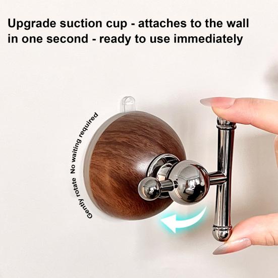 Suction Cup Hook Strong Hold Mold Resistant Hook No Drill Reusable Holder for Bathroom Towels Wet