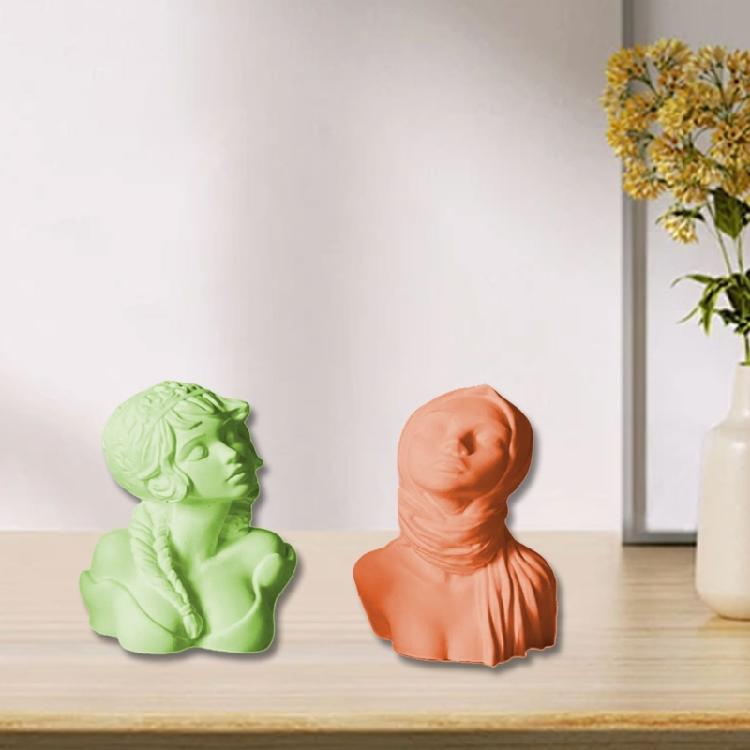 Female Figurine Silicone Molds for Candle Soap Goddess Statue Silicone Molds Gypsum Silicone Molds for Home Decoration