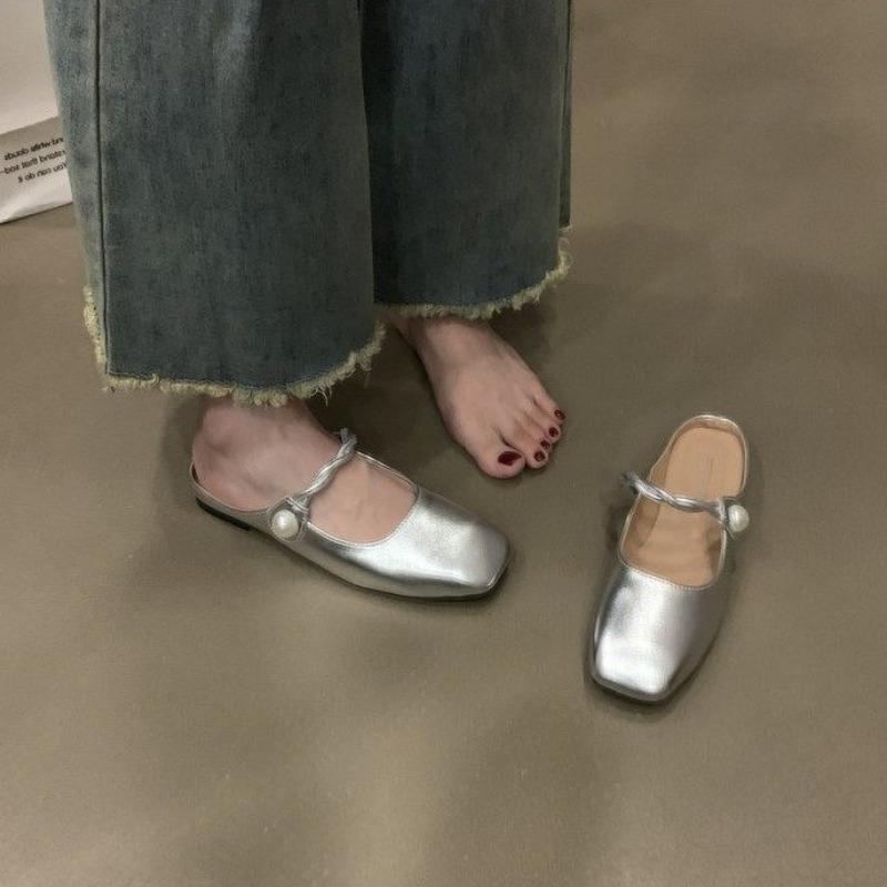 Fashion Korean Style 2024 New Summer Women Shoes Retro Large Size Sandals for Women Fashion Casual Flat Shoes for Women