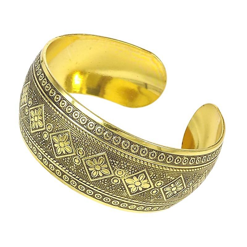 Ancient Silver Tibetan Decoration Engraved Opening Bracelet, Ethnic Style Retro Wide Bracelet, Bracelet