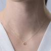 Used STAR JEWELRY K10 HORSESHOE Necklace Emerald