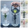 PC Transparent Sports Water Cup with Straw Large Capacity Sports Kettle  Outdoor Travel Kettle