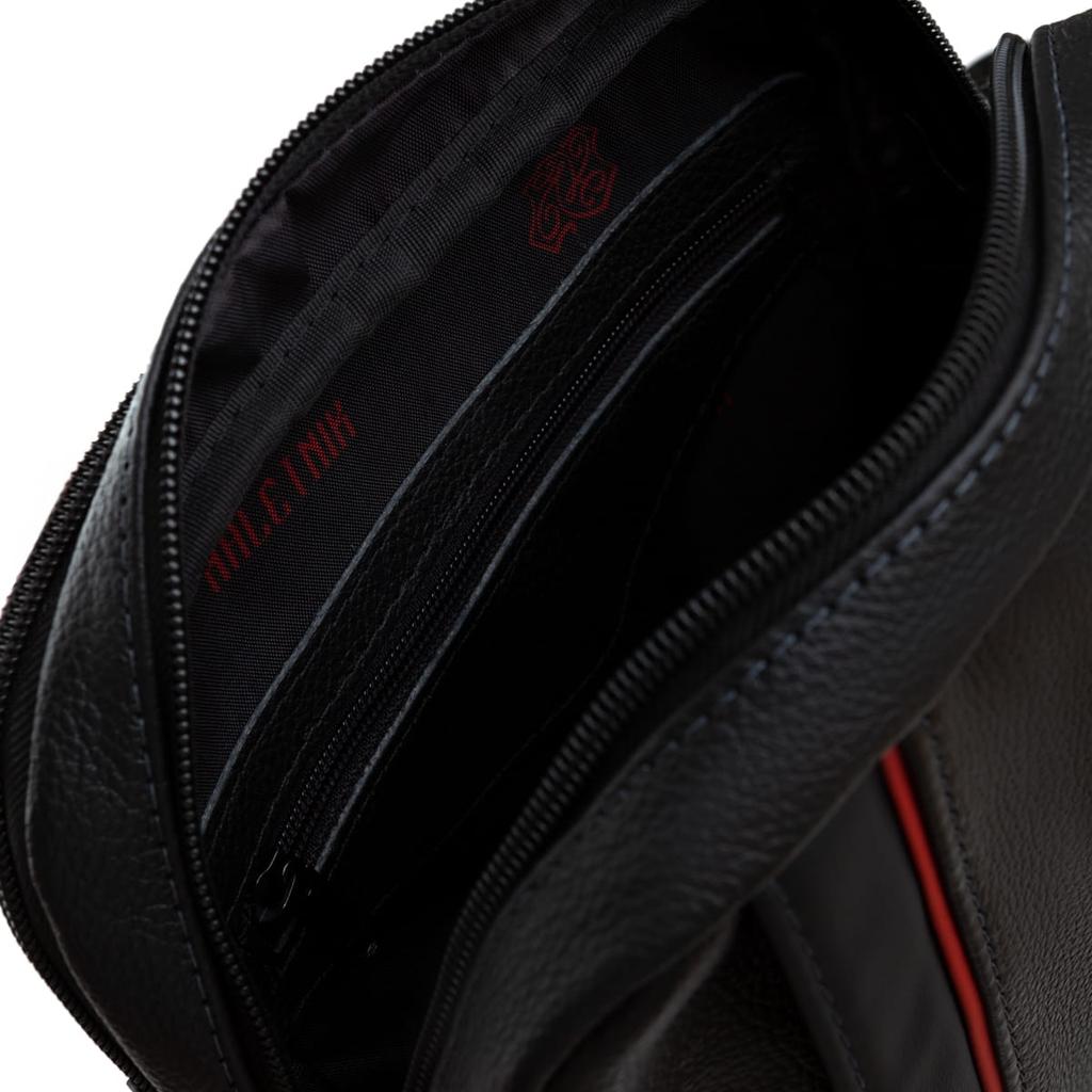 Men' Leather Bag Orkan Carbo