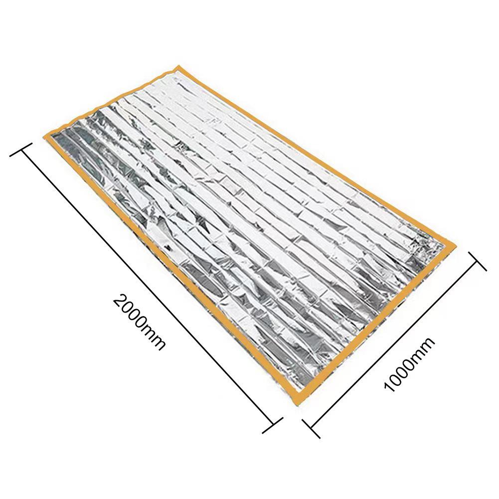 Silver PET Anti-Radiation Emergency Sleeping Bag for Warmth & Insulation