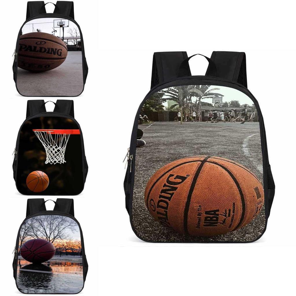 Sac à dos scolaire élégant Basketball 15 pouces Grande capacité Léger Pour Garçons et Filles