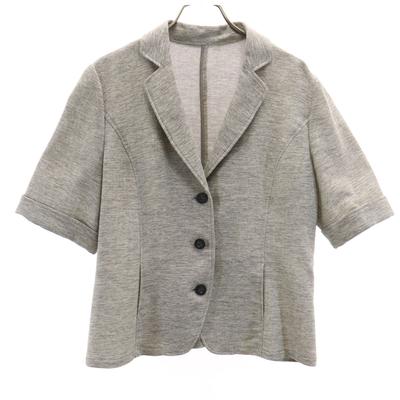Leilian made in Japan Kurzarmjacke 13 grau Damen Gebraucht