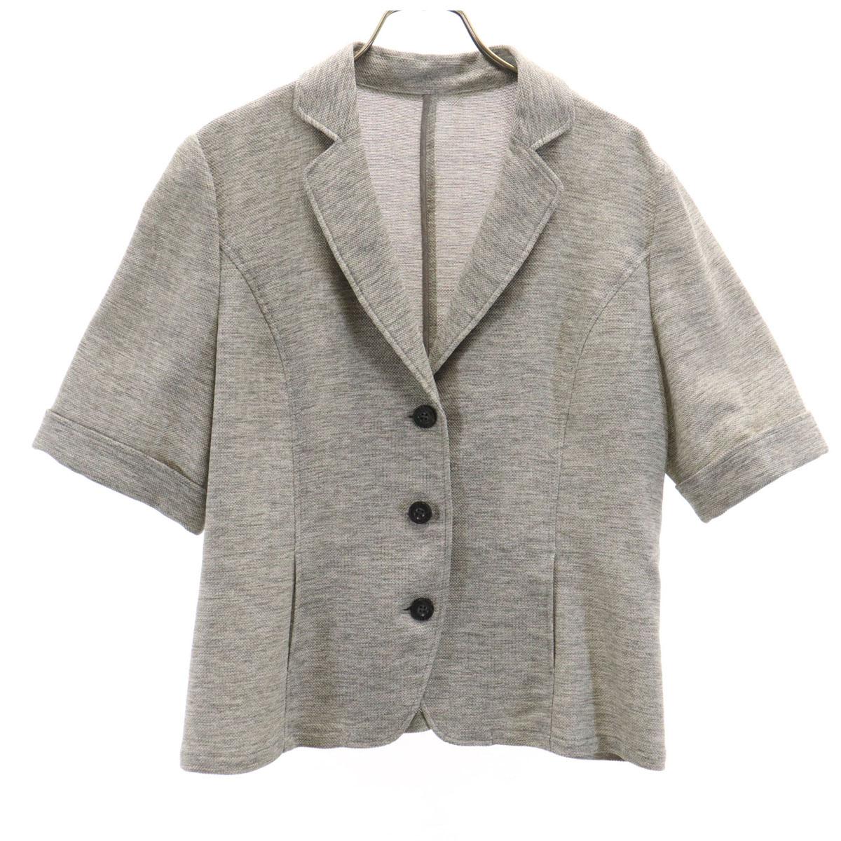 

Leilian сделано в Японии Куртка с коротким рукавом 13 серый Женский Б/У