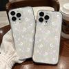 Floral Transparent Mobile Phone Case Apple 15Pro Silicone Soft Case iPhone16/17 All-inclusive Anti-collision Case