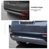 Kustu Stainless Steel Rear Bumper Trim for Trunk - Decorative Car Decal Accessory