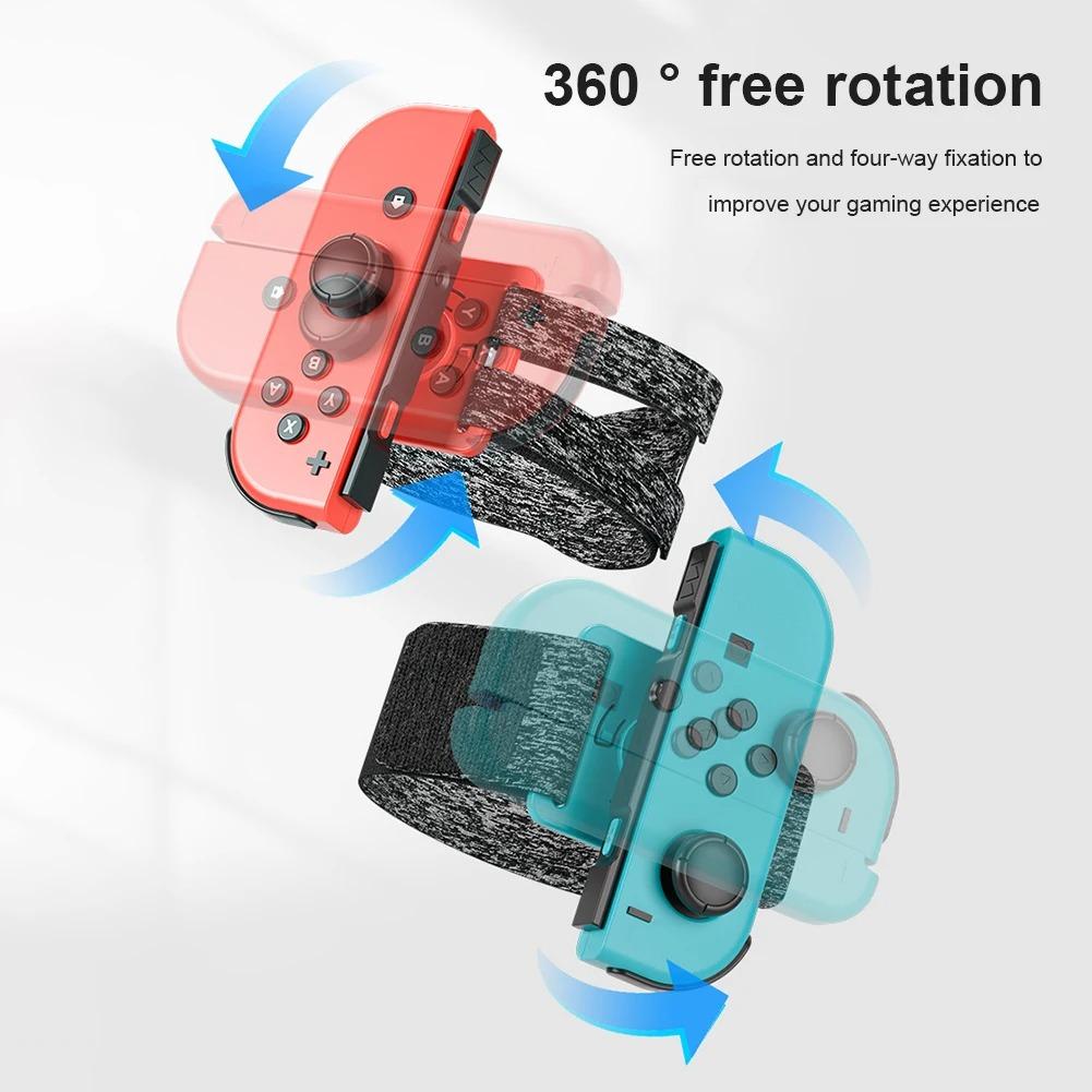 For Nintendo Switch Just Dance Game Accessories for Joy-con Controller Adjustable Clamp Elastic Wristband Dance