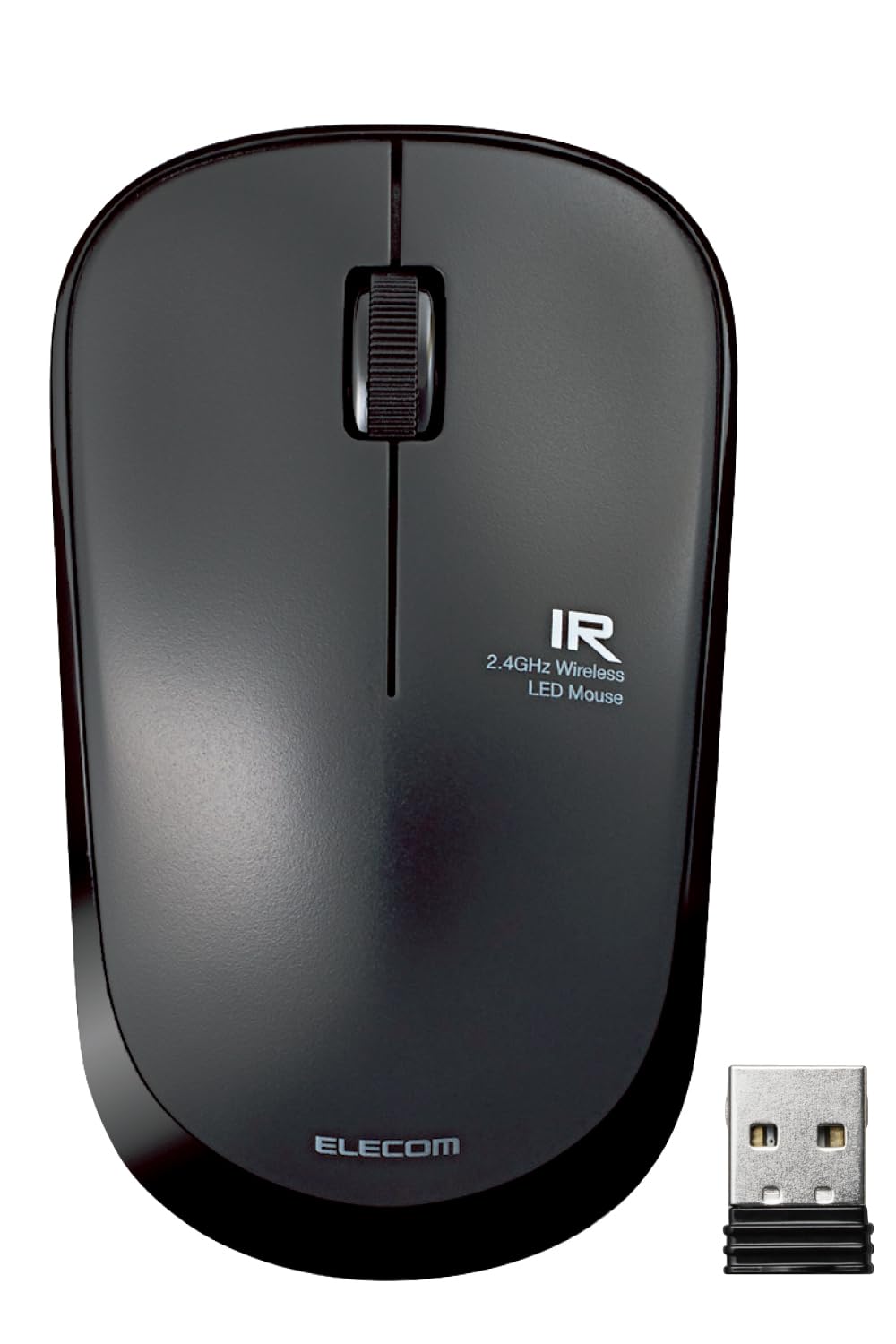 

ELECOM Wireless 3 Power Approximately No Battery Black Mouse, Quiet, Buttons, Saving, 2.5 Years, Replacement, M-IR07DRSBK/EC чорний