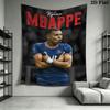 Kylian Mbappé Power  Wall Hanging Printed Fabric Blanket Decorative Tapestries for Bedroom Living Room Home Decor