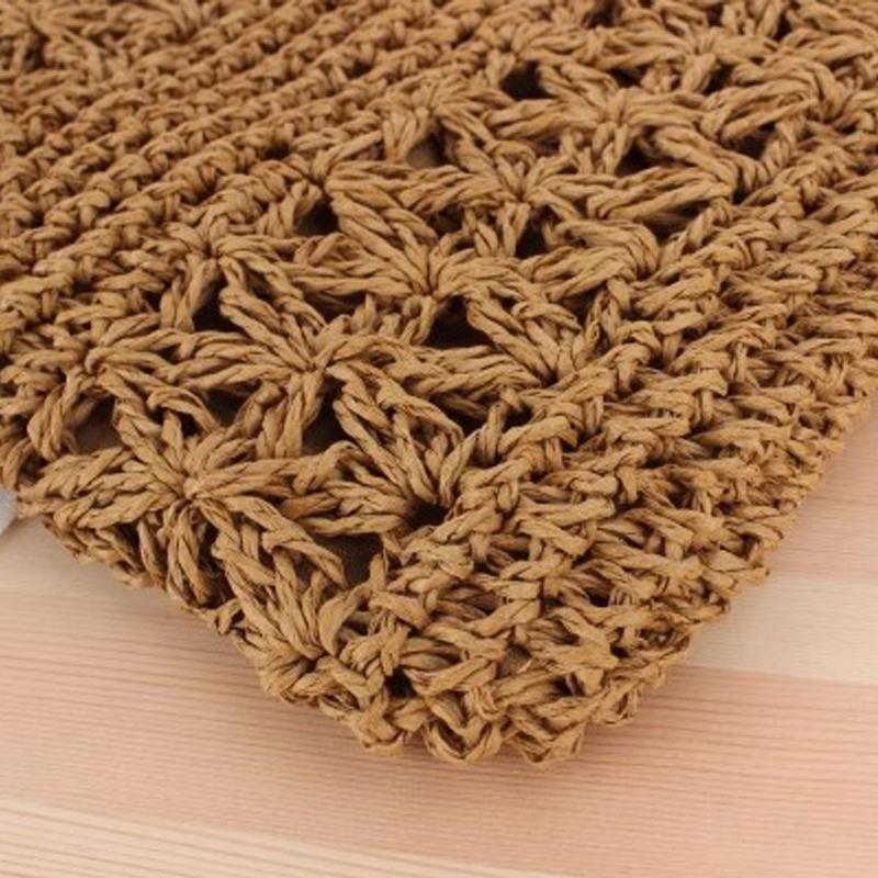 Straw Weaving Shoulder Bags for Women Tassel Beach Crossbody Bag Messenger Bag