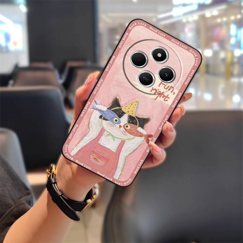 Protective Full Wrap Phone Case For Redmi 14C 4G/14R 5G/A3 Pro 4G/POCO C75 Graffiti Anti-knock Phone Pouch Soft Case TPU